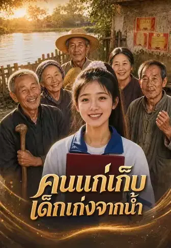 คนแก่เก็บเด็กเก่งจากน้ำ