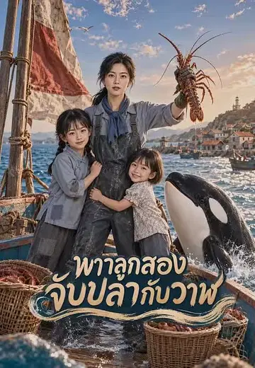 พาลูกสองจับปลากับวาฬ